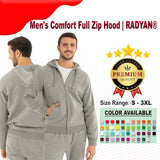 Men's Comfort Full Zip Hoodie | RADYAN®