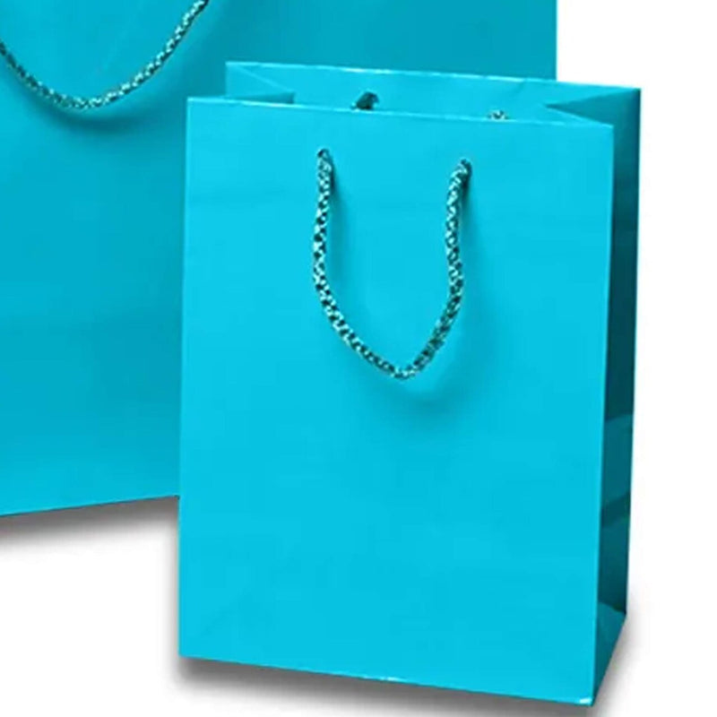 Mini Glossy Euro Totes 9 3/4'' x 4 '' x 7 3/4'' for Sophisticated Gifts