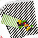 Large Diagonal Stripes Merchandise Bags 8 1/2" x 11"