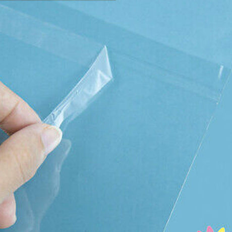 Strong Self-Sealing Bags with Lip 8 3/4" x 11 1/4" 1.6 mil