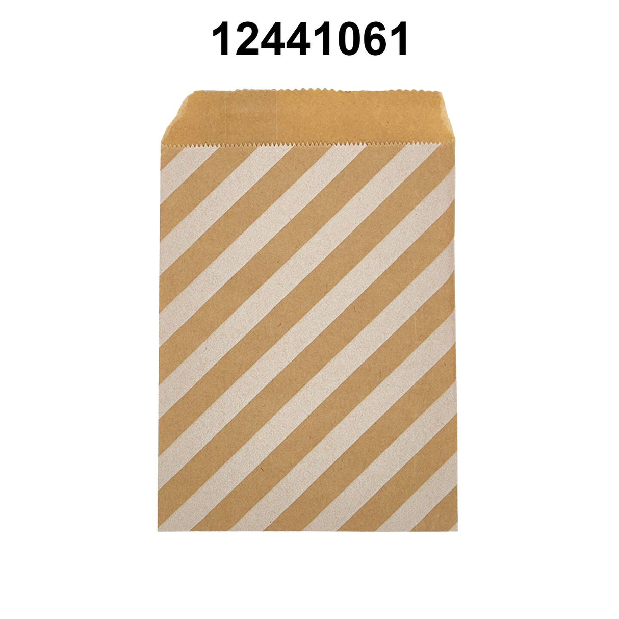 Durable White Paper Merchandise Bags 6 3/8" x 8 1/2"