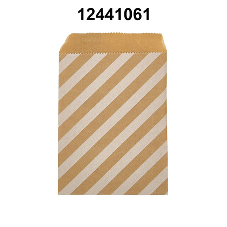 Durable White Paper Merchandise Bags 6 3/8" x 8 1/2"