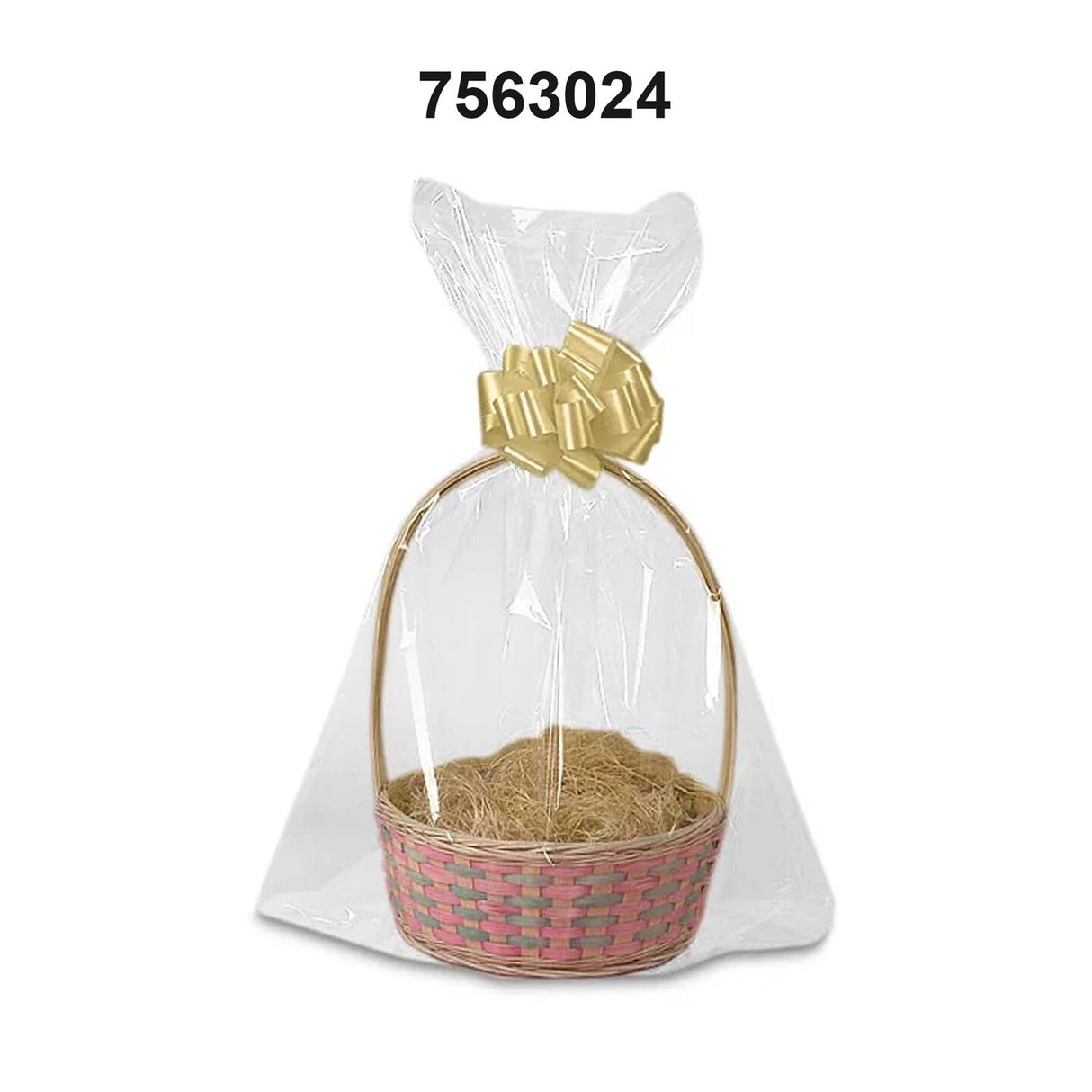 Round Bottom Basket Bags 24'' X 30'' Durable Design