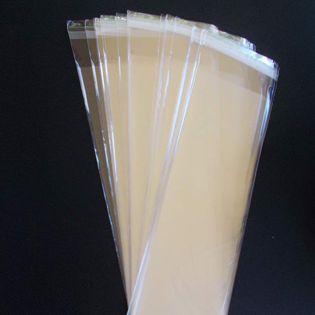 Self-Sealing Poly Bags 1.2 Mil 4 3/8'' x 9 1/2'' Lip & Tape