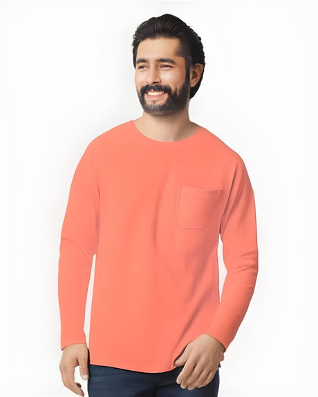Comfort Colors® Garment-Dyed Heavyweight Long Sleeve Pocket T-Shirt