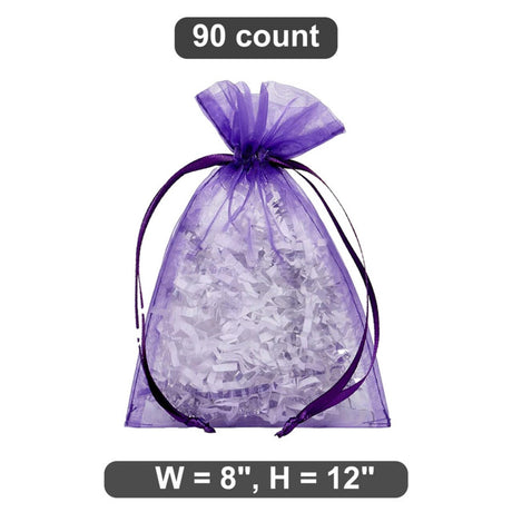 8” x 12” Organza Bags Ideal for Small Event Favors