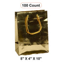 8'' x 4'' x 10'' Metallic Euro Totes for Gifts and Events