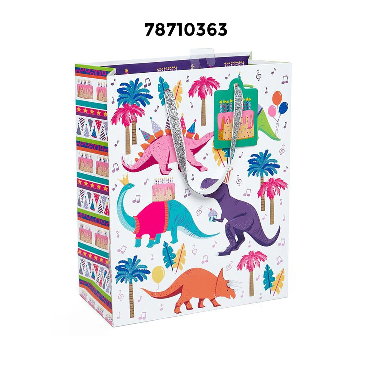 Patterned Gift Bags 10" X 4" X 8"