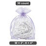 Tiny Organza Bags 3” x 4” for Delicate Wrapping