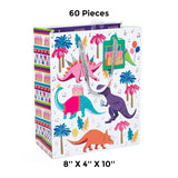 Patterned Gift Bags 8" X 4" X 10" Elegant Retail Packaging