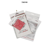 Heavy Duty Lip & Tape Cello Bags with Header 5" x 7" 1.2 mil