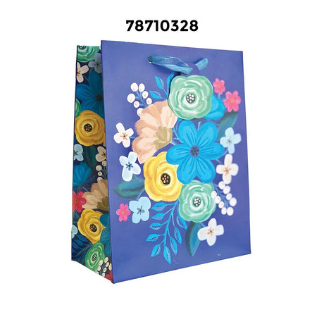 Deluxe Patterned Gift Bags 10" x 4" x 8"