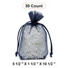 Flat Bottom Organza Bags 5 1/2''x11/2''x10 1/2'' for Decorative Gift Wrap
