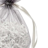 Wide Round Flat Bottom Organza Bags 6 1/2'' x 4''x7'' for Elegant Wrapping