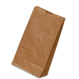 Kraft Paper Grocery Bags 4 1/4'' x 2 3/8'' x 8 3/16''