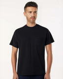 Gildan Heavy Cotton Crewneck Short Sleeve Pocket T-Shirt – Unisex Cotton Tee
