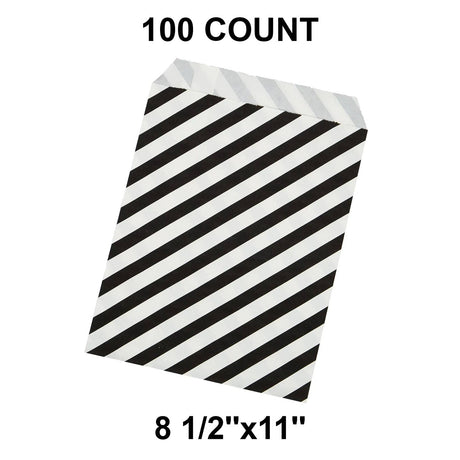 Diagonal Stripes Shopping Merchandise Bags 8 1/2" x 11"