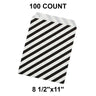Diagonal Stripes Shopping Merchandise Bags 8 1/2" x 11"