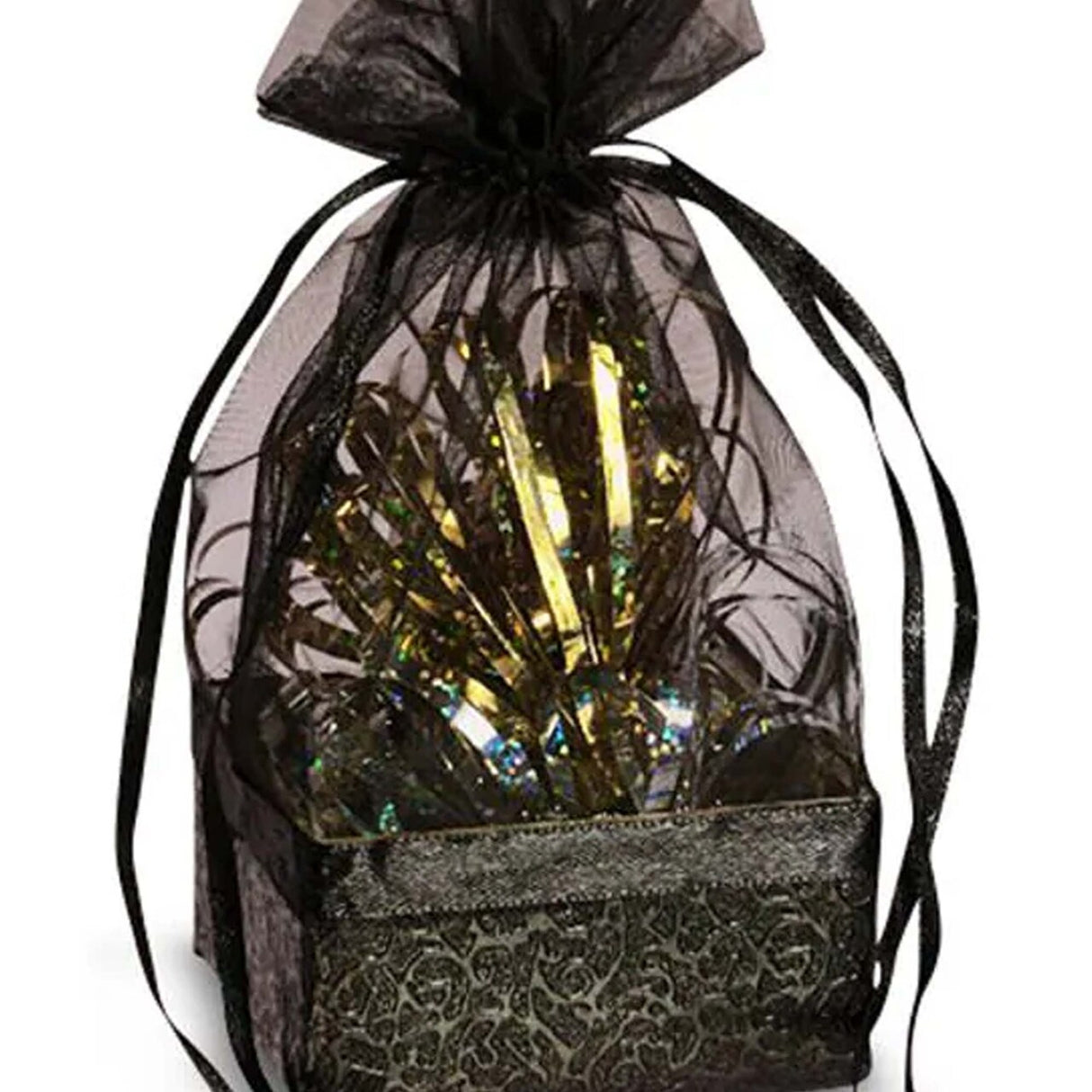 Box On The Bottom Organza Bags 2 1/2'' x 2 7/8'' x 6 1/2'' Favors
