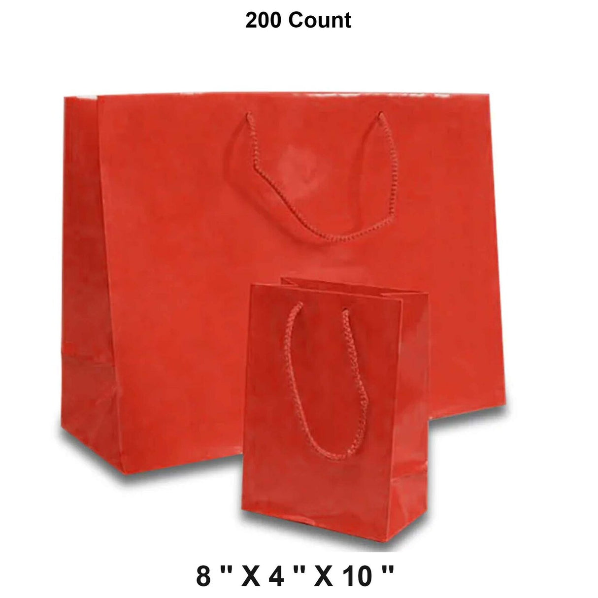 Durable and Glossy Euro Totes Compact Size 8'' x 4'' x 10''