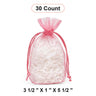 Flat Bottom Organza Bags 3 1/2''x1''x5 1/2'' for Chic Gift Presentation