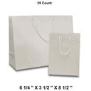Mini Glossy Euro Totes Compact Size 6 1/4'' x 3 1/2'' x 8 1/2''