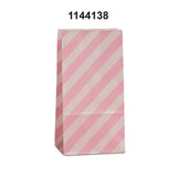 Diagonal Stripe Design SOS Bags 3 5/8'' x 2 1/4'' x 7''