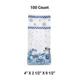 Holiday Pattern Cello Bags for Gifts 4” x 2.5” x 9.5”
