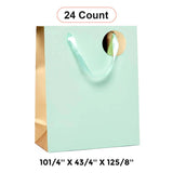 Elegant Two-Tone Metallic Euro Totes Compact 101/4'' x 43/4'' x 125/8''