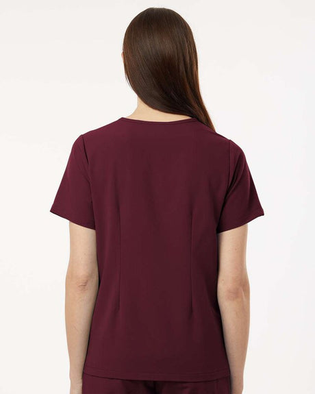 Jaanuu® Women's Calix Fit & Flare Scrub V-Neck Top