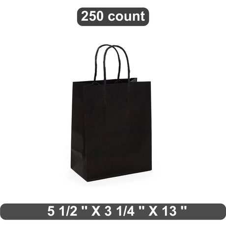 Compact Kraft Paper Shopping Bag 5.5" x 3.25" x 13"