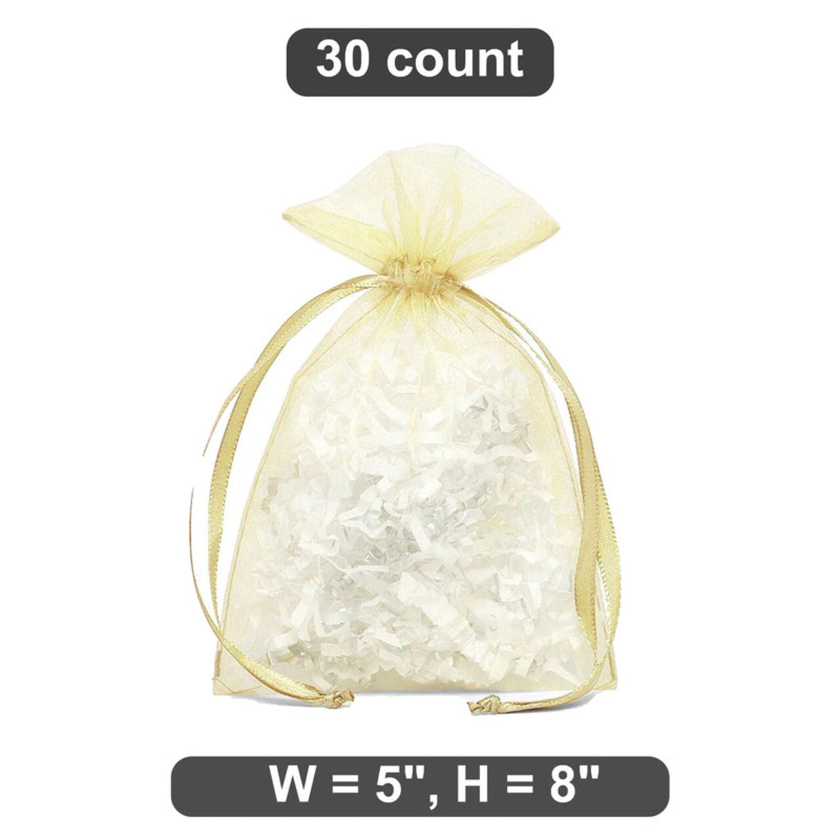 Versatile for Party Needs 4" x 6" Organza Bag