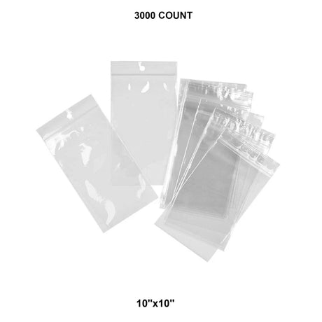 Heavy Duty Cello Bag with Hang Hole 10" x 10"