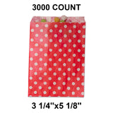 Petite Small Dots Bags Perfect for Small Items 3 1/4" x 5 1/8"