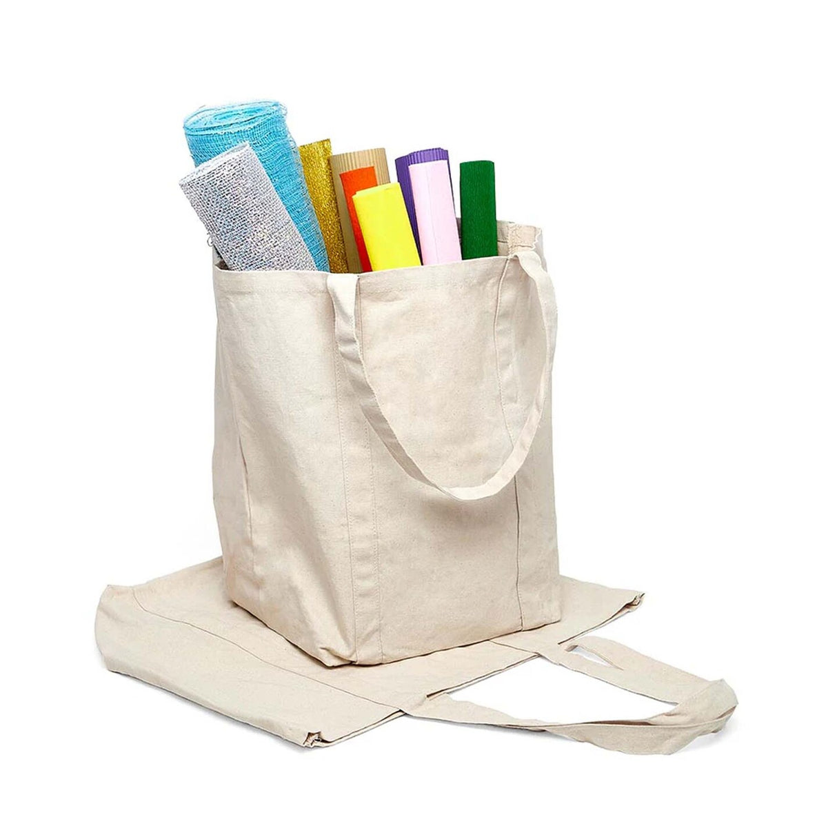 Durable Canvas Tote Bag 21 5/16" X 9 5/16" X 16 15/16" Perfect for Beach