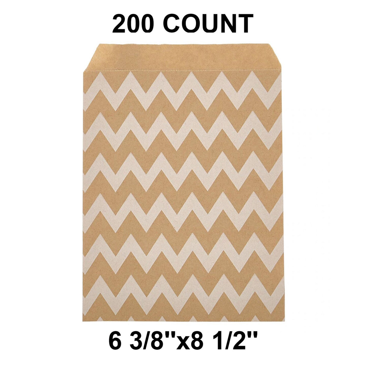 Practical White Paper Merchandise Bags 6 3/8" x 8 1/2"