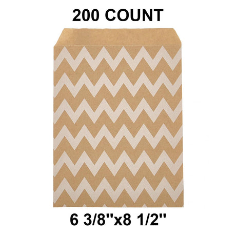 Practical White Paper Merchandise Bags 6 3/8" x 8 1/2"