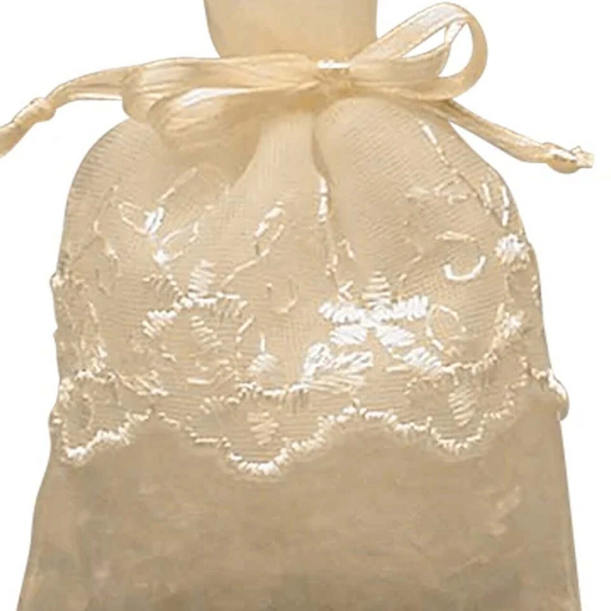 Small Embroidered Skirt Organza Bag 3'' x 4'' for Favors