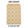 Economical White Paper Merchandise Bags 3 1/4" x 5 1/8"