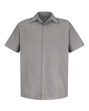 Red Kap Men's Specialized Short Sleeve Pocketless Work Shirt