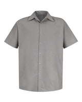 Red Kap Men's Specialized Short Sleeve Pocketless Work Shirt