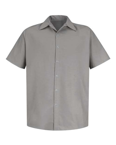 Red Kap Men's Specialized Short Sleeve Pocketless Work Shirt