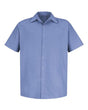 Red Kap Men's Specialized Short Sleeve Pocketless Work Shirt