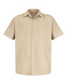 Red Kap Men's Specialized Short Sleeve Pocketless Work Shirt