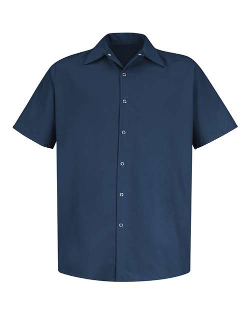 Red Kap Men's Specialized Short Sleeve Pocketless Work Shirt