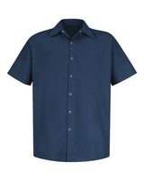 Red Kap Men's Specialized Short Sleeve Pocketless Work Shirt