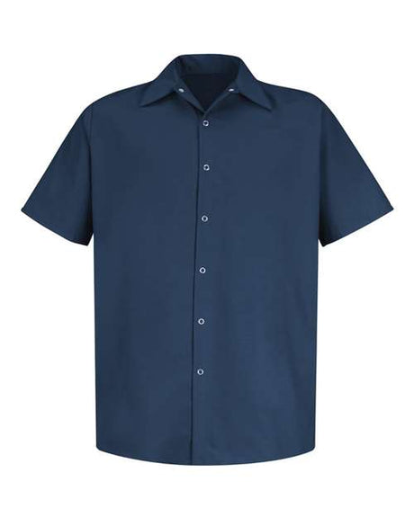 Red Kap Men's Specialized Short Sleeve Pocketless Work Shirt
