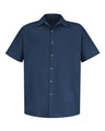 Red Kap Men's Specialized Short Sleeve Pocketless Work Shirt