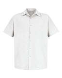 Red Kap Men's Specialized Short Sleeve Pocketless Work Shirt