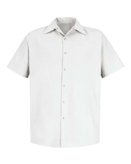 Red Kap Men's Specialized Short Sleeve Pocketless Work Shirt